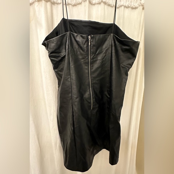 Faux Leather Mini Dress - Picture 2 of 3